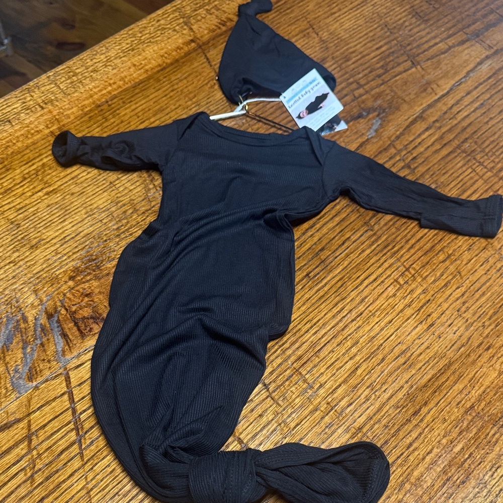 Black Kids One Piece gown. New with tag